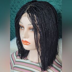 Elegant Black Braided Wig